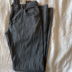 Billy Reid Charcoal Straight Jeans